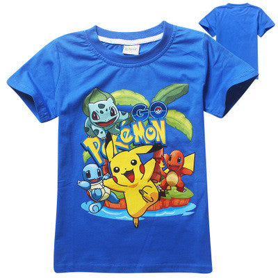 Pokemon Go Baby Boys T shirt 2016 Summer fashion New Cartoon Children pokemon5