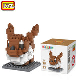 LOZ Mini Poket Monster Pikachu Toys Charmander Bulbasaur Squirtle Mewtwo Eevee Anime Model Blocks