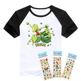 Hot sale T- shirt 2016  Pokemon children t shirts cartoon Pikachu Charmander boys clothes cotton Pocket Monster boys clothing