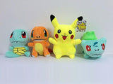 4Pcs/lot Pocket Monster Plush Toys Pikachu & Bulbasaur & Squirtle & Charmander Anime Movie Plush Toy Stuffed Animals Plush dolls