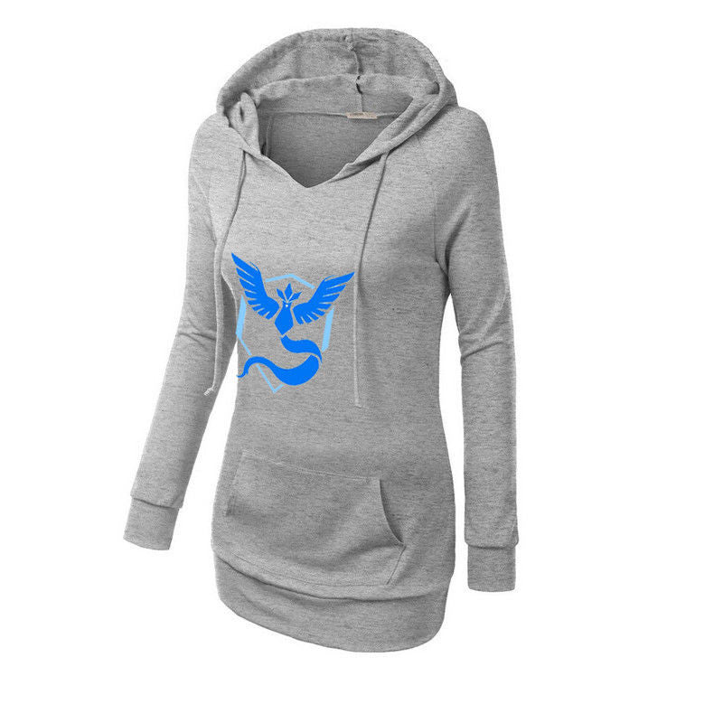 Women Hoodies Sweatshirts Pokemon Go Hooded Coat Printed Long Sleeve Moletom Female Suit Hoodie Outside Sudaderas Mujer Clothing