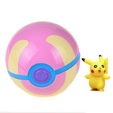 BOHS Trainer  Pokeball Love Park Ball Masterball Pokeballs GS Ultra Dive Poke Ball Toy 7CM, with Pikachu