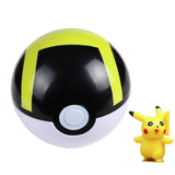 BOHS Trainer  Pokeball Love Park Ball Masterball Pokeballs GS Ultra Dive Poke Ball Toy 7CM, with Pikachu