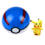 BOHS Trainer  Pokeball Love Park Ball Masterball Pokeballs GS Ultra Dive Poke Ball Toy 7CM, with Pikachu