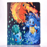 For iPad Air iPad 5 Cover Case Cute Pokemo PU Leather Stand Skin Kids Case for iPad Air 5 Funda with Soft TPU Cover inside