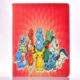 For iPad Air iPad 5 Cover Case Cute Pokemo PU Leather Stand Skin Kids Case for iPad Air 5 Funda with Soft TPU Cover inside