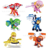 Puppy dog patrol 3.5 inch dog air rescue team + shield funko pop anime figure action & toy figures lps toys pokemo 6pcs PVC