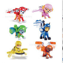 Puppy dog patrol 3.5 inch dog air rescue team + shield funko pop anime figure action & toy figures lps toys pokemo 6pcs PVC