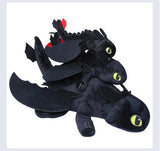 Dragon Master 2 night furys toothless teeth lying posture Q version to the Black Dragon Plush doll gift  dolls pokemo plush