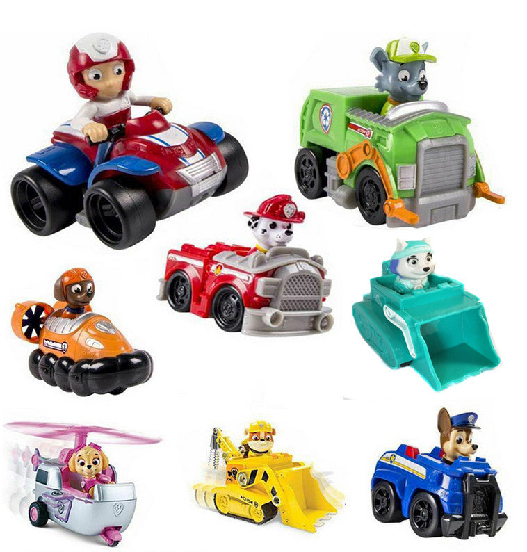 8Pcs/Set Pawend Patrol Dog Toys Russian Anime Action Figures Car Patrol Puppy Toy Patrulla Canina Juguetes Gift for Child