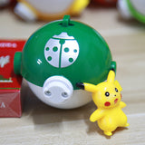 8CM REAL CATCH Trainer Pokeball Love/Park/Master/GS/Ultra/Dive Pokeballs Toy Pikachu Action Figures Pocket Monsters Poke Ball