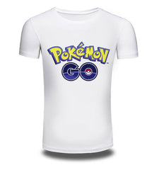 2Y-10Y Boys Girls Pokemon Go T shrit Kids 100% Cotton T-shirts Short sleeve Children Boys Tops Sports Tee Shirts Summer Clothing