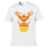 Hot 2016 POKEMON GO Shirt Team INSTINCT Mystic Valor Funny t shirt Mens T-shirts Cotton Tee Tops Casual Brand Clothing