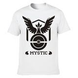 Hot 2016 POKEMON GO Shirt Team INSTINCT Mystic Valor Funny t shirt Mens T-shirts Cotton Tee Tops Casual Brand Clothing