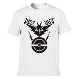 Hot 2016 POKEMON GO Shirt Team INSTINCT Mystic Valor Funny t shirt Mens T-shirts Cotton Tee Tops Casual Brand Clothing