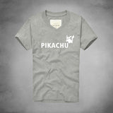 2016 summer New Style Men v neck T Shirt Pokemon Camisetas Pikachu Tshirts PIKA Man Clothing Cotton Short Sleeve Male Man