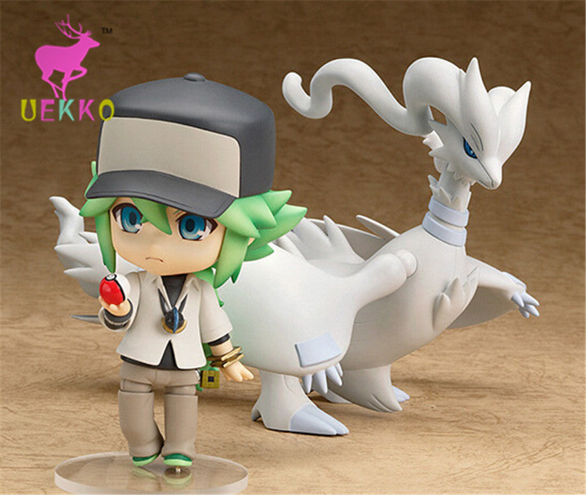 UEKKO 2pcs/set Pokemon Q  Figures Reshiram Ash Ketchum Action Figures Toy Best Christmas&Birthday kis Gifts Model Funko Pop