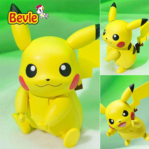 Bevle Pokemon 10cm Exquisite Fashion Pikachu Cartoon Characters PVC Pokemon Go Animation Action Figure Doll Figure Toy