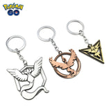 Christmas Toy Gift 1pc Pocket Monster 5cm Articuno Moltres Zapdos  Model Keychain Pendant Pokemon Metal Car Key Ring 3 Style