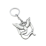 Christmas Toy Gift 1pc Pocket Monster 5cm Articuno Moltres Zapdos  Model Keychain Pendant Pokemon Metal Car Key Ring 3 Style