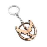 Christmas Toy Gift 1pc Pocket Monster 5cm Articuno Moltres Zapdos  Model Keychain Pendant Pokemon Metal Car Key Ring 3 Style