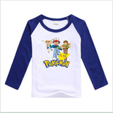 Hot sale T- shirt 2016  Pokemon children t shirts cartoon Pikachu Charmander boys clothes cotton Pocket Monster boys clothing