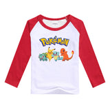 Hot sale T- shirt 2016  Pokemon children t shirts cartoon Pikachu Charmander boys clothes cotton Pocket Monster boys clothing