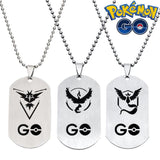 Pokemon Go Team Valor Team Mystic Team Instinct key chain necklace Pokemon Toys Action & Toy Figures